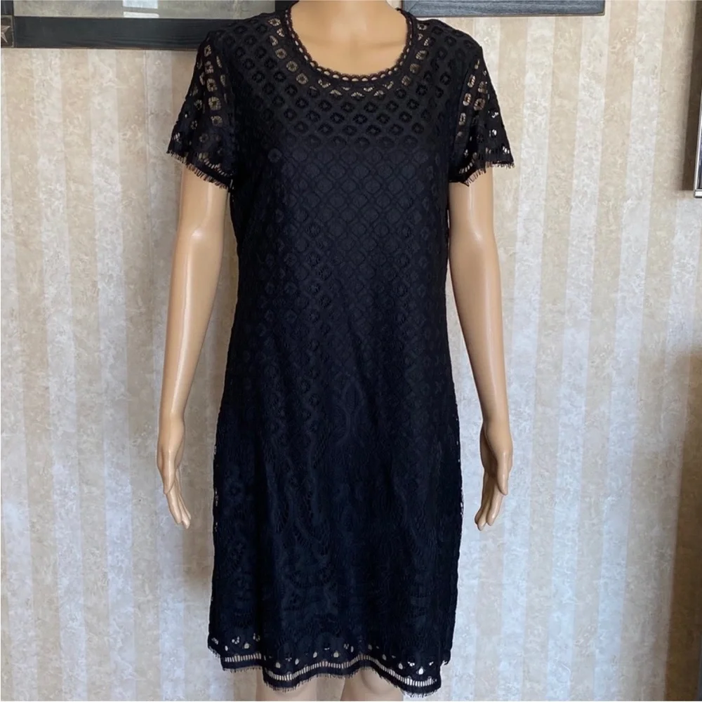 Isaac Mizrahi Live Black Lace‎ Dress